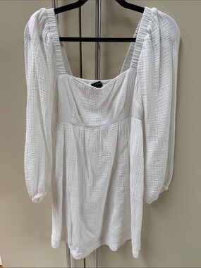JCrew Square-Neck Long Sleeve Dress